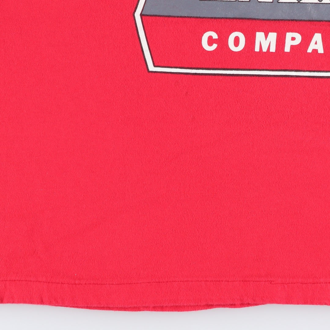 90'S Hanes PENHALL COMPANY Advertising T-Shirt, Made in USA, Women's XL equivalent, Vintage cotton red type Vintage Second Hand
