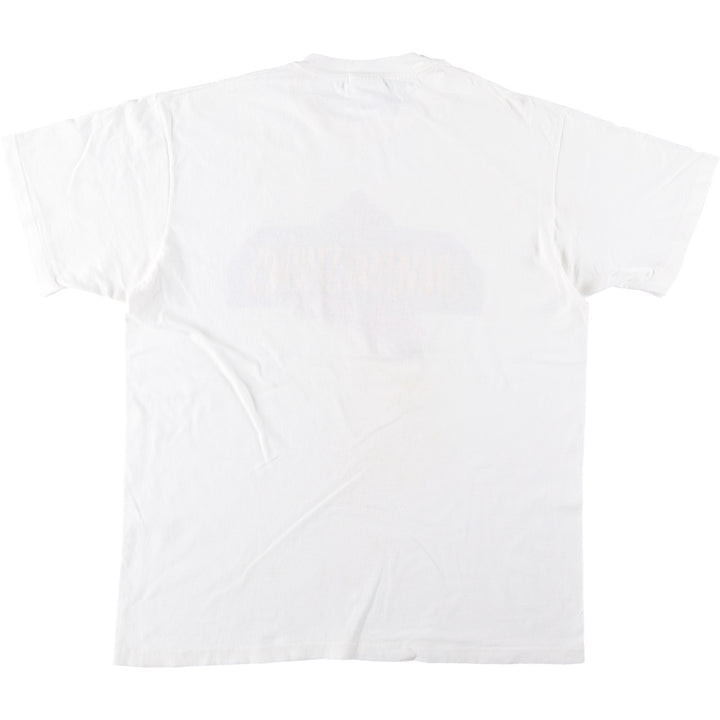 80'S Hanes Universal Studios Advertising T-Shirt, Made in USA, Men's Size L (approx.), Vintage cotton white type Vintage Second Hand