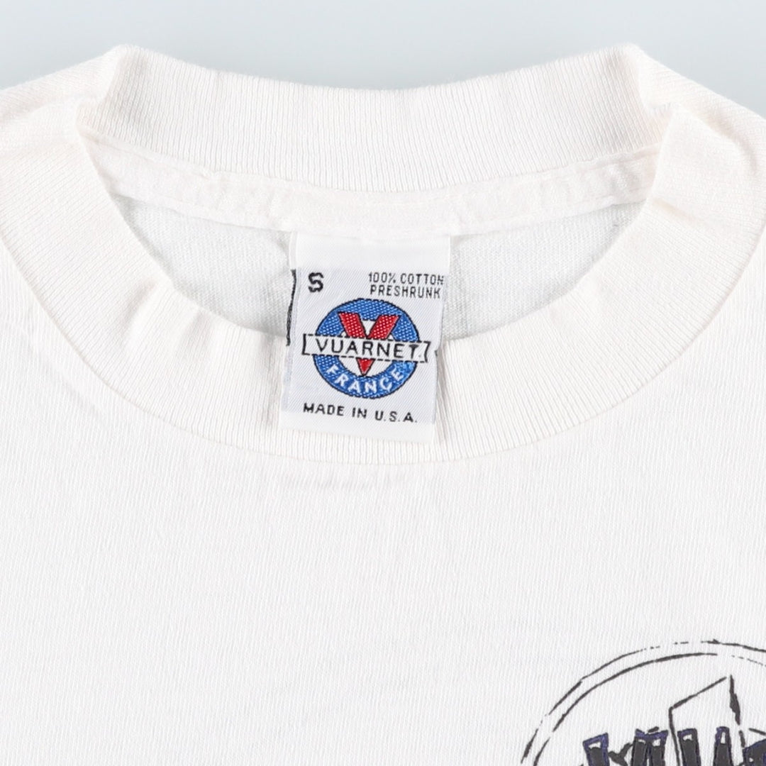 90'S VUARNET advertising T-shirt, made in USA, women's size S equivalent, vintage. cotton white type Vintage Second Hand