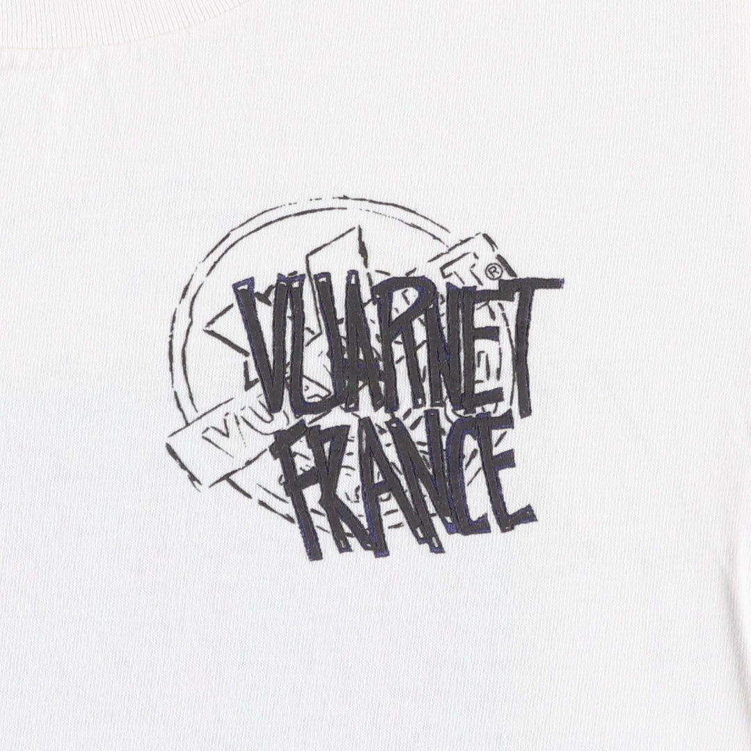 90'S VUARNET advertising T-shirt, made in USA, women's size S equivalent, vintage. cotton white type Vintage Second Hand