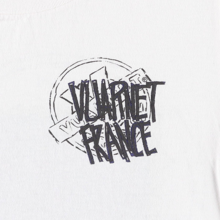 90'S VUARNET advertising T-shirt, made in USA, women's size S equivalent, vintage. cotton white type Vintage Second Hand