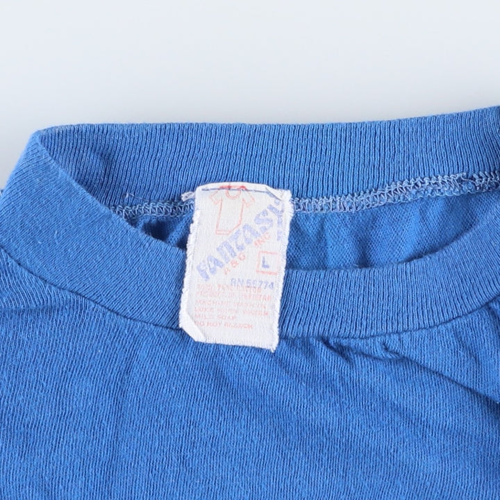 1980'S Santora's Pizzeria advertising T-shirt, women's size L equivalent, vintage. cotton blue type Vintage Second Hand