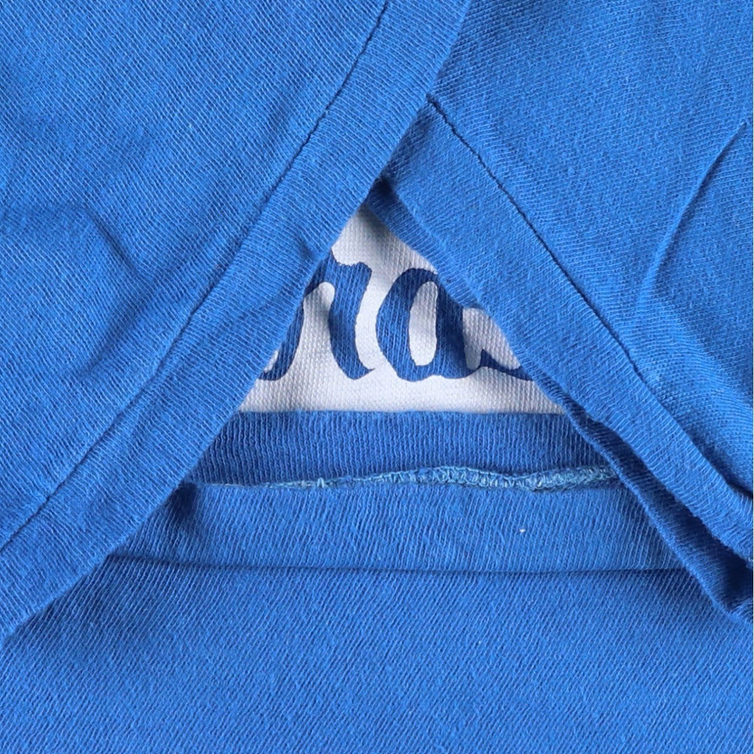 1980'S Santora's Pizzeria advertising T-shirt, women's size L equivalent, vintage. cotton blue type Vintage Second Hand