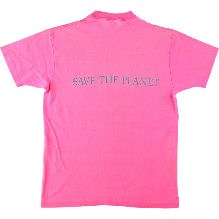 90'S Anvil Hard Rock Cafe Advertising T-Shirt, Made in USA, Women's Size M (approx.), Vintage cotton pink type Vintage Second Hand