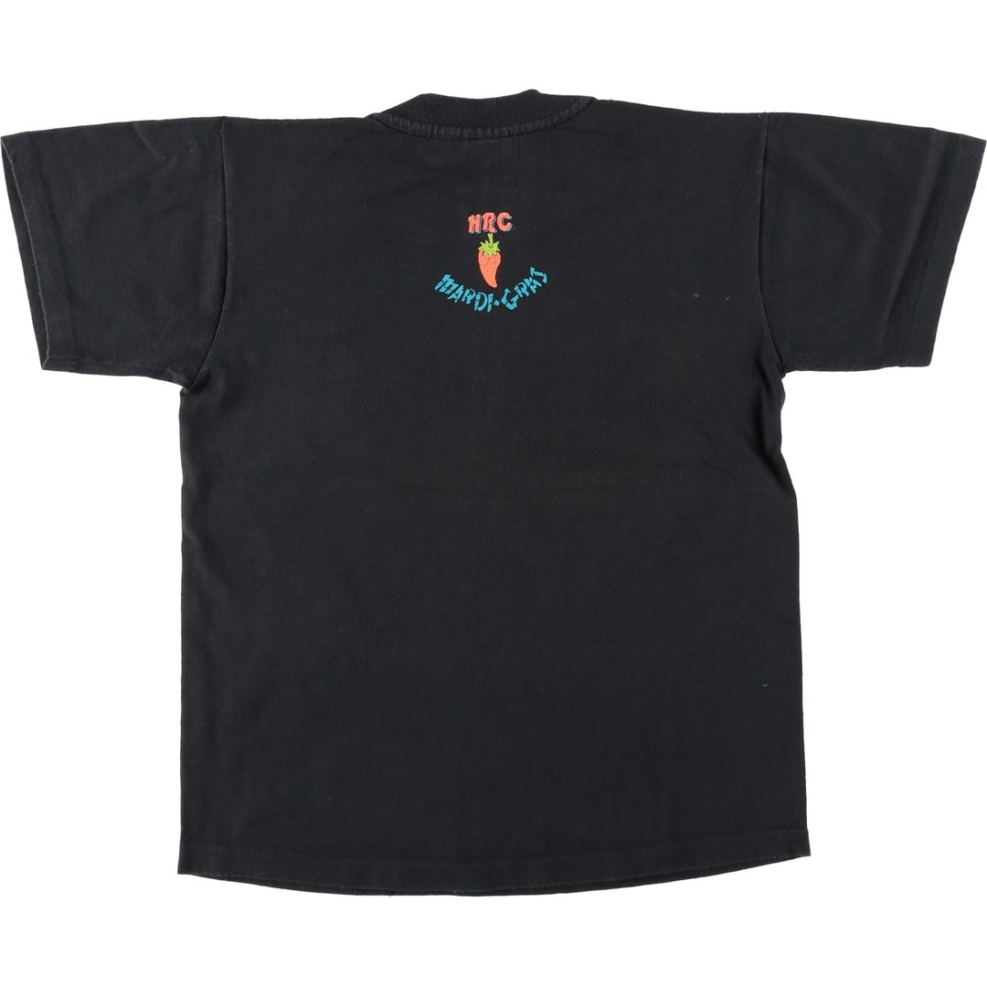 90'S Hard Rock Cafe advertising t-shirt, made in USA, women's size M equivalent, vintage. cotton black type Vintage Second Hand