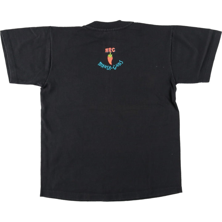 90'S Hard Rock Cafe advertising t-shirt, made in USA, women's size M equivalent, vintage. cotton black type Vintage Second Hand