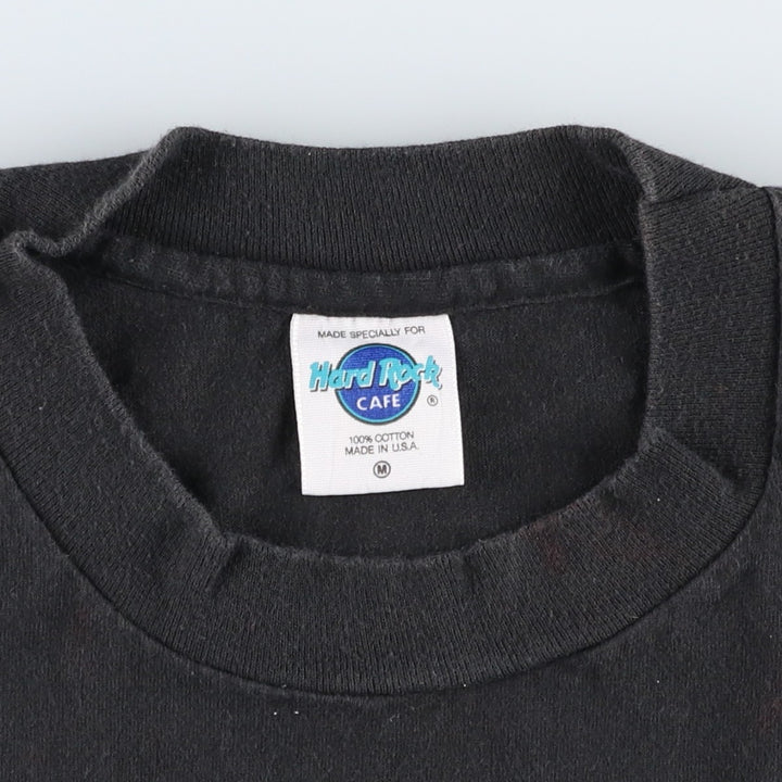 90'S Hard Rock Cafe advertising t-shirt, made in USA, women's size M equivalent, vintage. cotton black type Vintage Second Hand