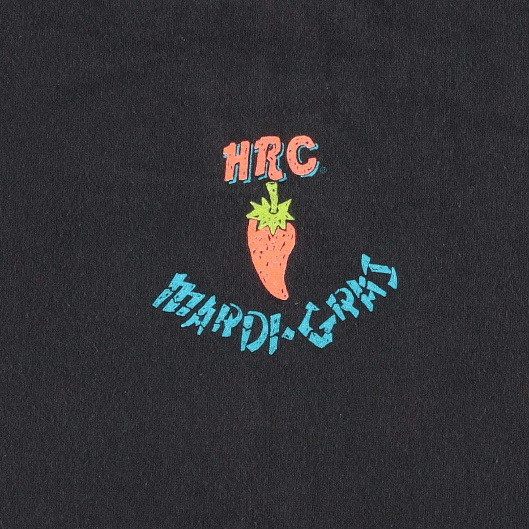 90'S Hard Rock Cafe advertising t-shirt, made in USA, women's size M equivalent, vintage. cotton black type Vintage Second Hand
