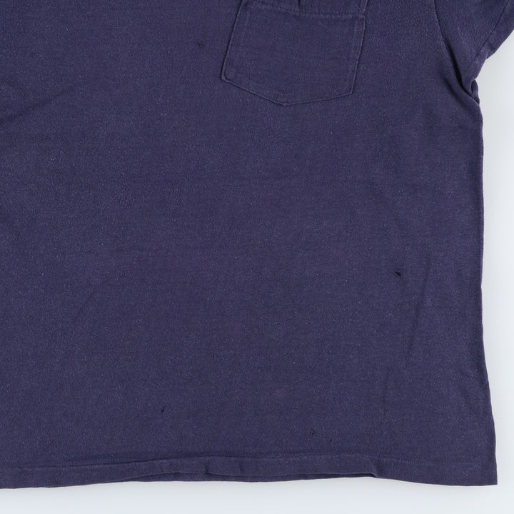 70'S Mayo Spruce Scubapro Back Print Advertising T-Shirt, Men's Size L (Equivalent), Vintage cotton navy blue type Vintage Second Hand