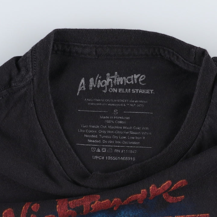 A Nightmare on Elm Street Movie T-Shirt (Women's Size S) cotton black type Vintage Second Hand