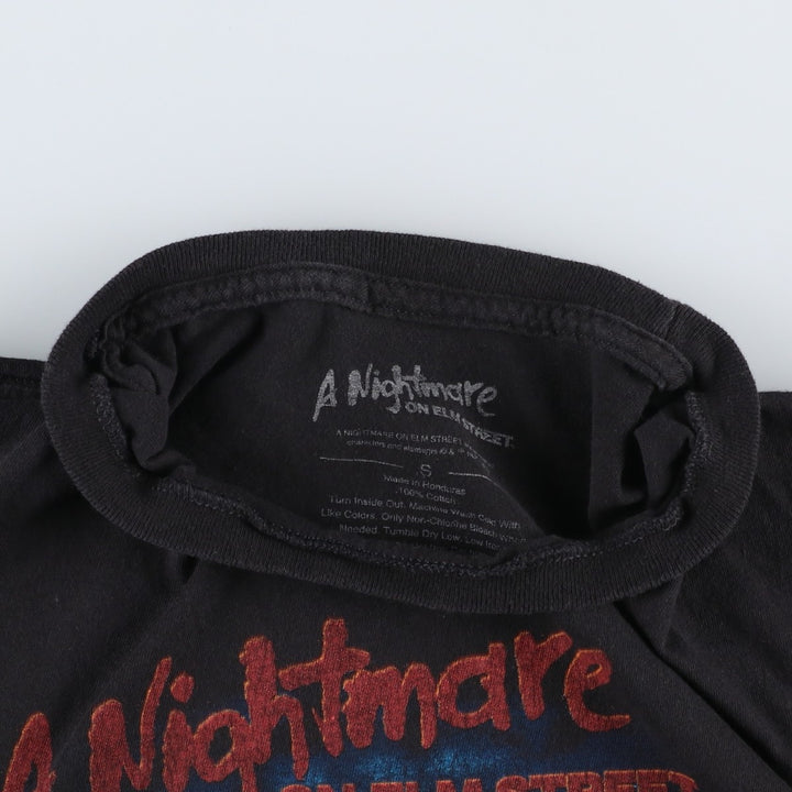 A Nightmare on Elm Street Movie T-Shirt (Women's Size S) cotton black type Vintage Second Hand