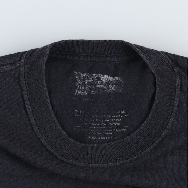 BACK TO THE FUTURE Movie T-Shirt (Men's Size S) unclear black type Vintage Second Hand