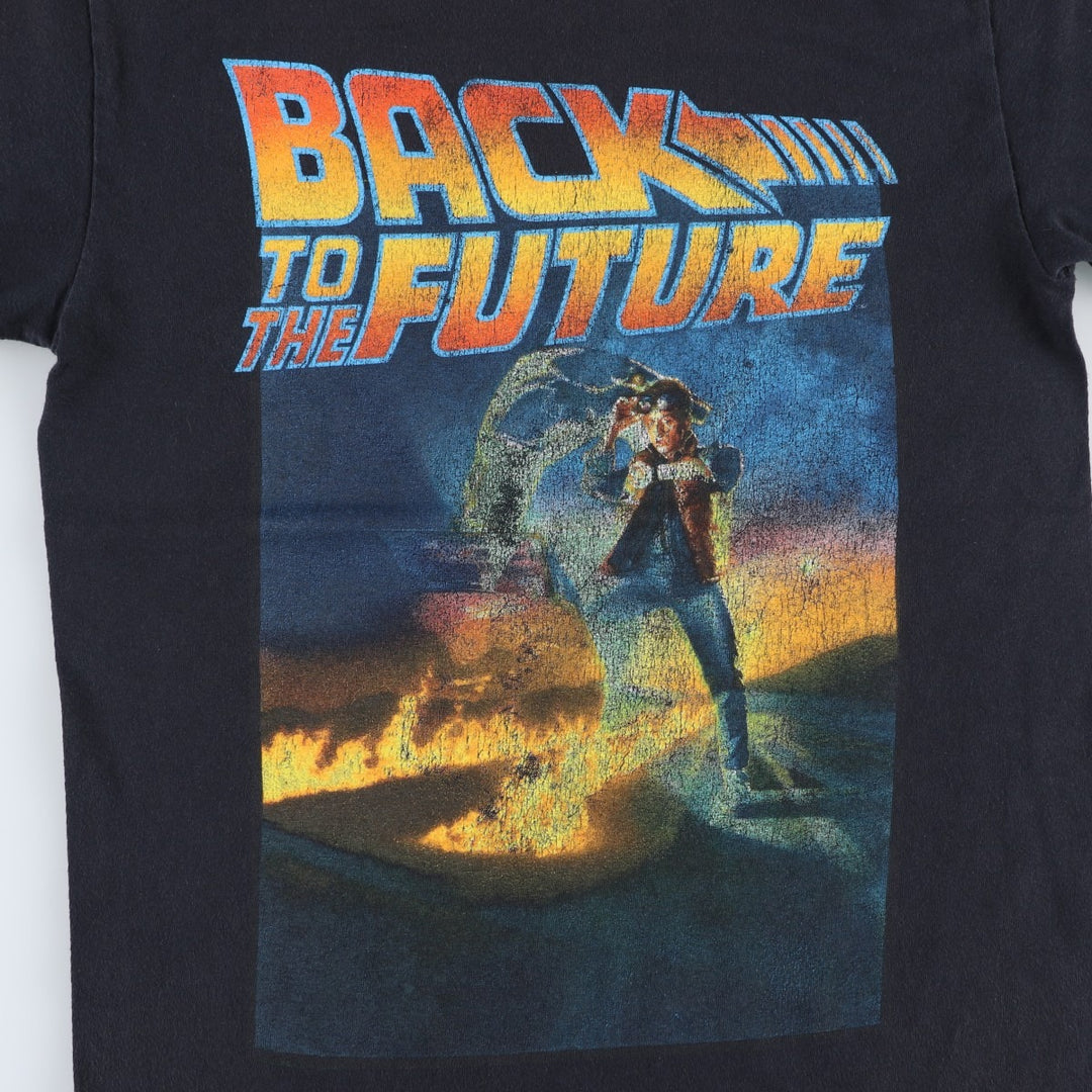 BACK TO THE FUTURE Movie T-Shirt (Men's Size S) unclear black type Vintage Second Hand