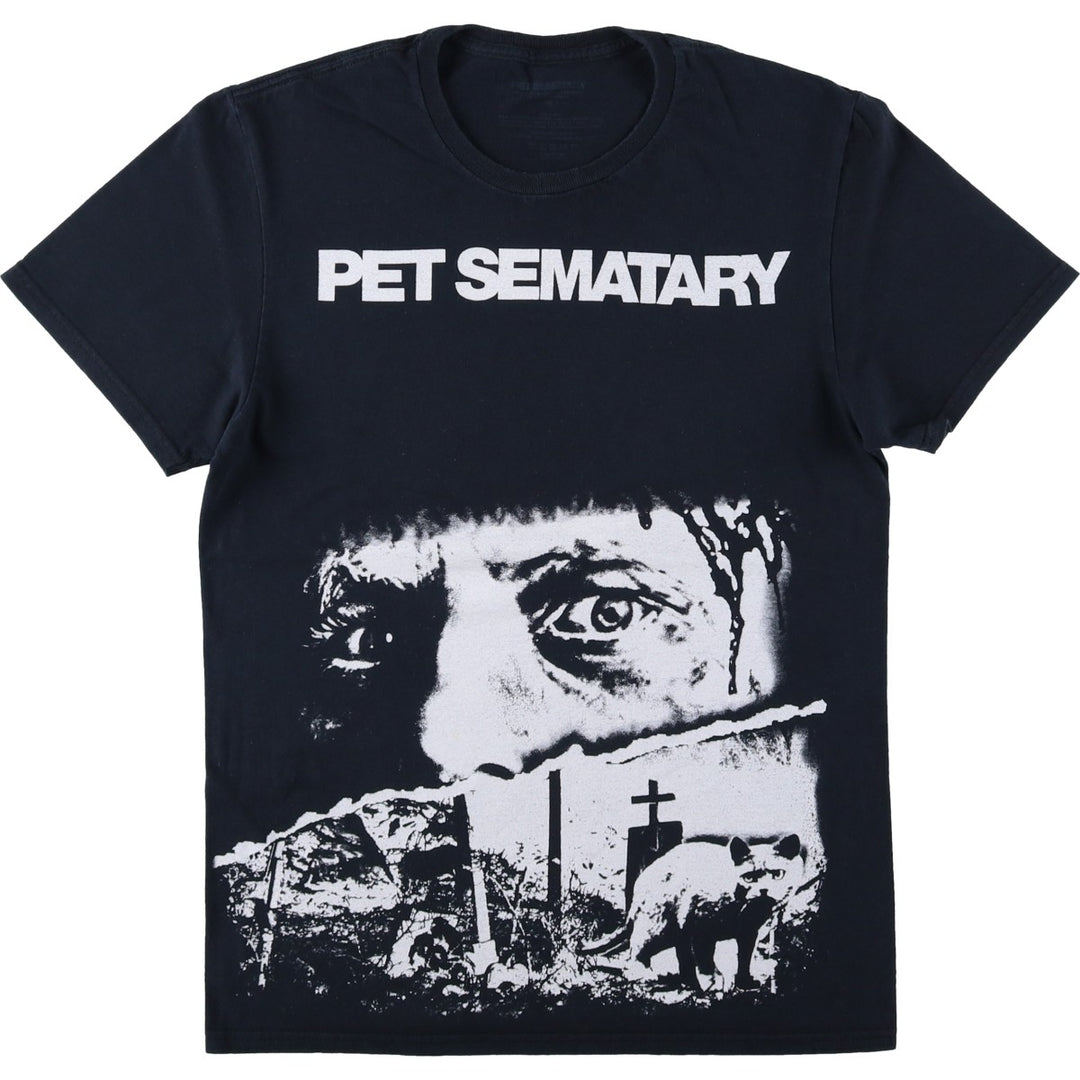 PET SEMATARY Movie T-shirt (Men's Size S) cotton black type Vintage Second Hand