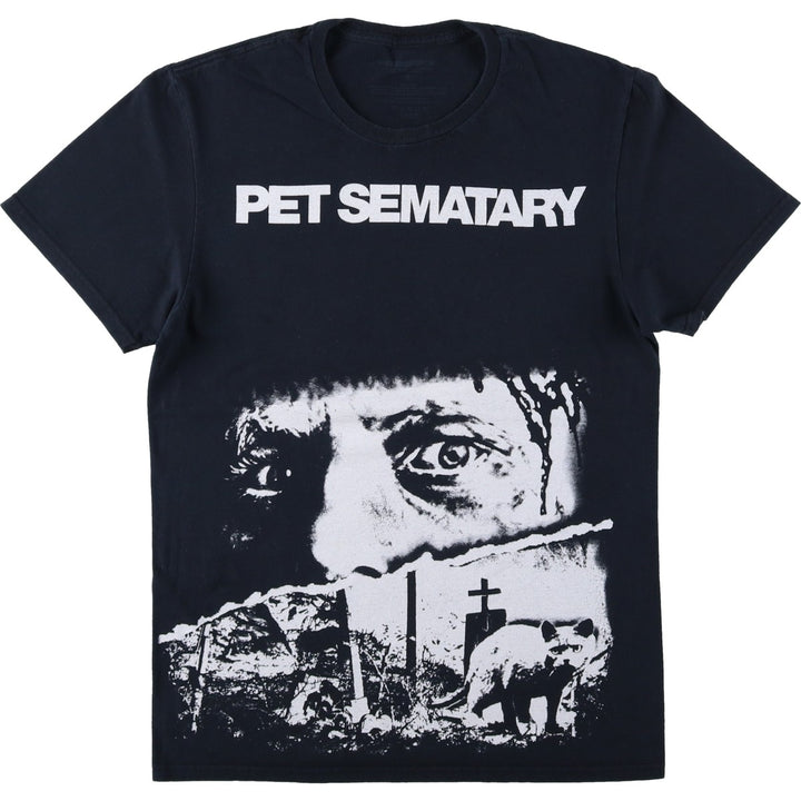 PET SEMATARY Movie T-shirt (Men's Size S) cotton black type Vintage Second Hand