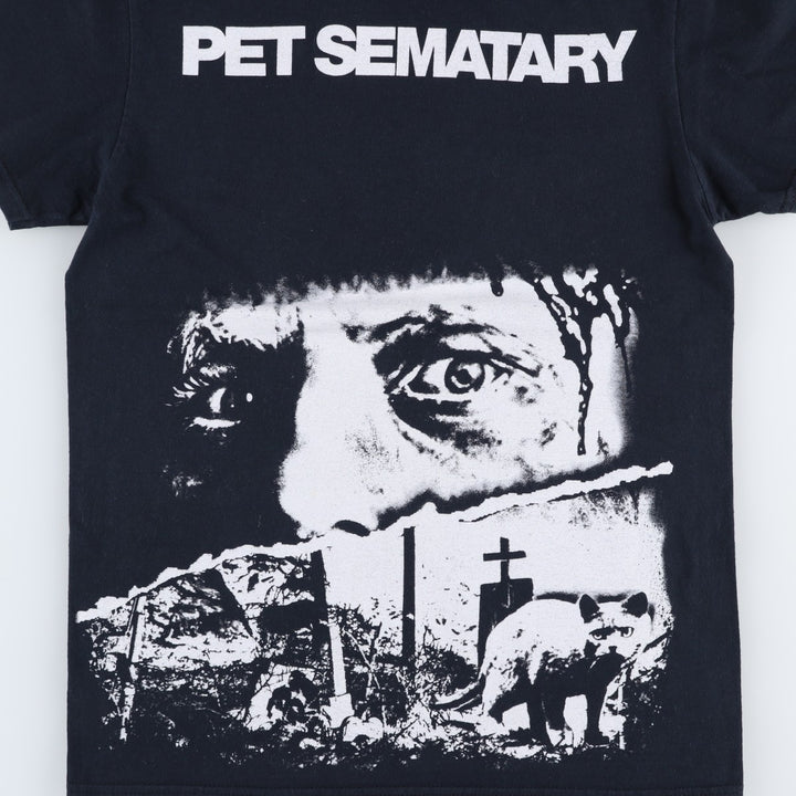 PET SEMATARY Movie T-shirt (Men's Size S) cotton black type Vintage Second Hand
