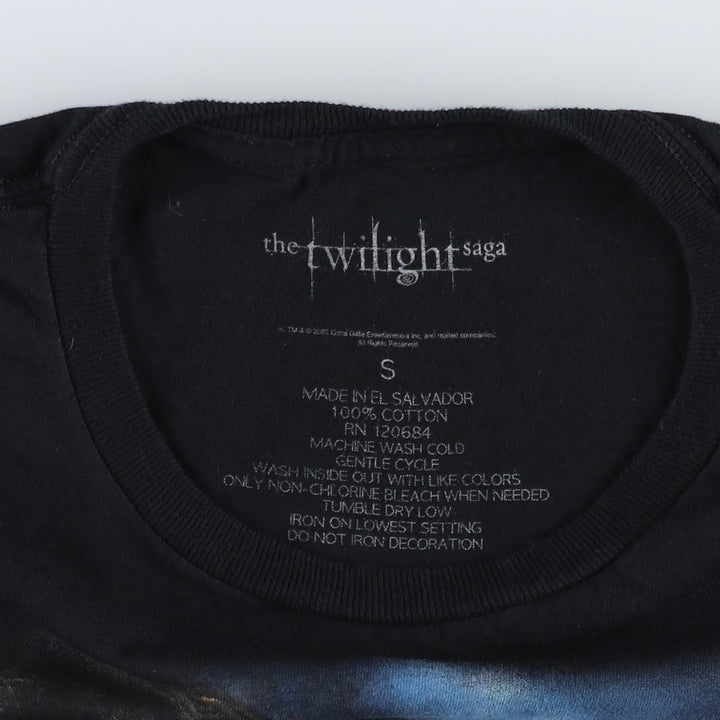 Twilight Movie T-Shirt (Women's Size S) cotton black type Vintage Second Hand
