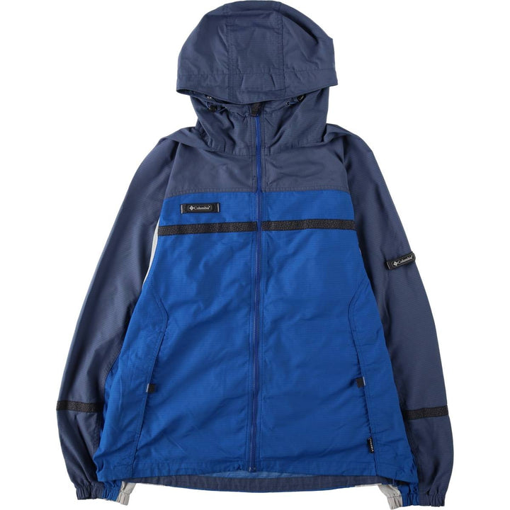 90s-00'S Columbia PACKABLE Nylon Parka, Men's Size L Nylon blue type Vintage Second Hand