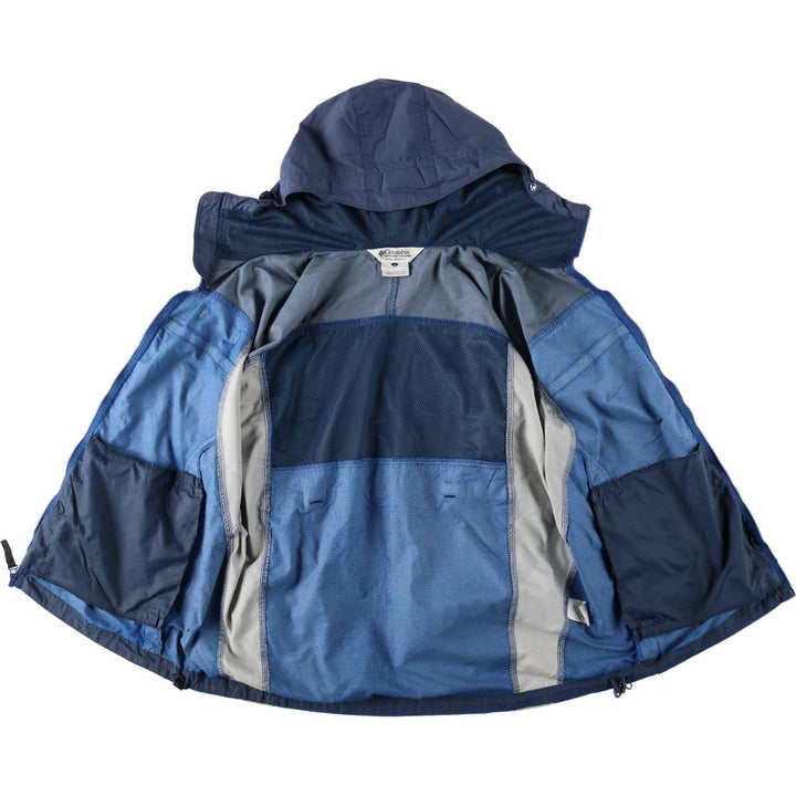 90s-00'S Columbia PACKABLE Nylon Parka, Men's Size L Nylon blue type Vintage Second Hand