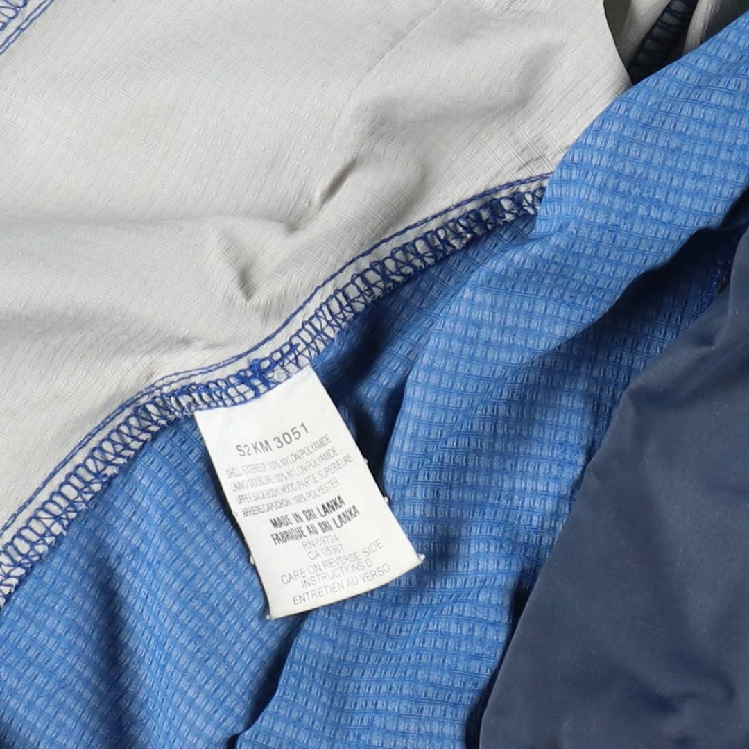 90s-00'S Columbia PACKABLE Nylon Parka, Men's Size L Nylon blue type Vintage Second Hand