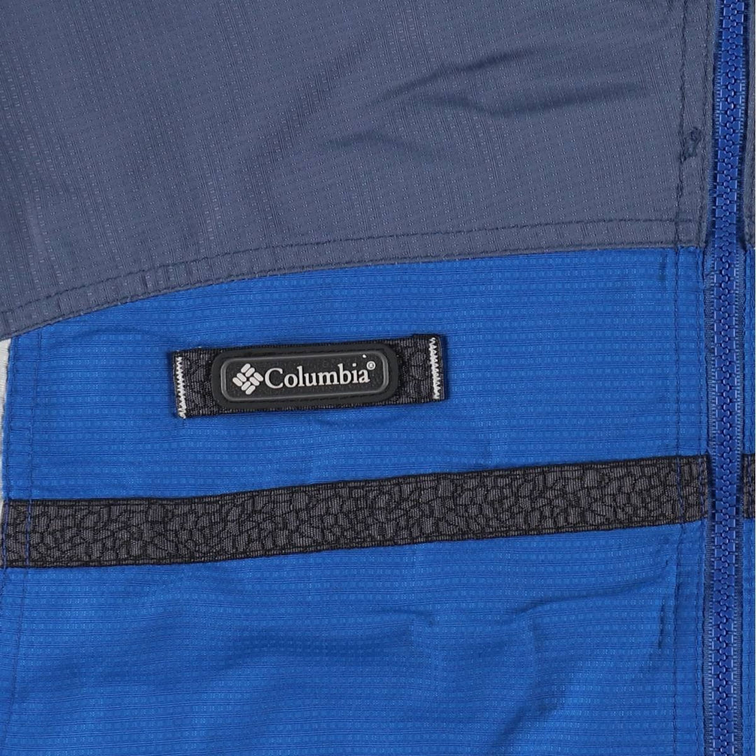 90s-00'S Columbia PACKABLE Nylon Parka, Men's Size L Nylon blue type Vintage Second Hand