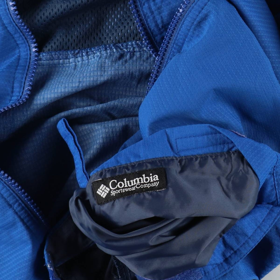 90s-00'S Columbia PACKABLE Nylon Parka, Men's Size L Nylon blue type Vintage Second Hand