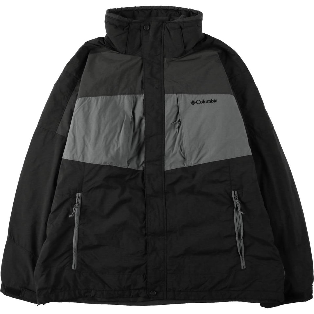 2000'S Columbia INTERCHANGE Mountain Jacket Shell Jacket Men's XL equivalent Nylon Charcoal Vintage Second Hand
