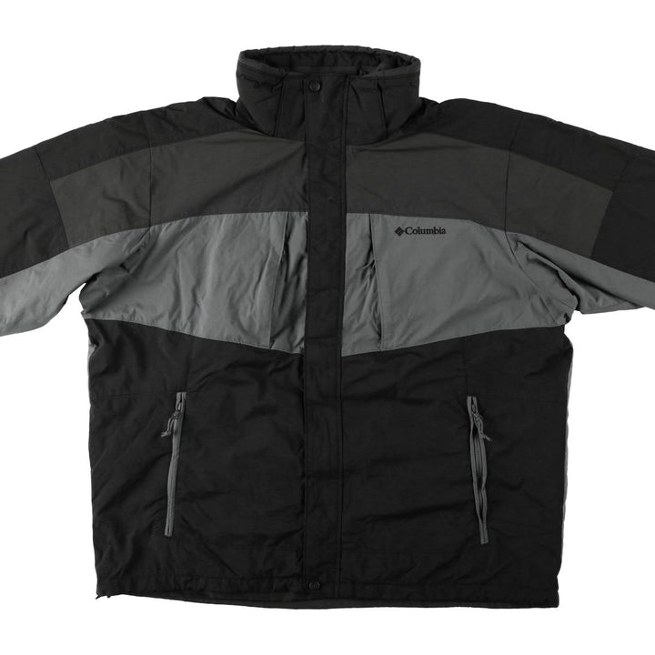 2000'S Columbia INTERCHANGE Mountain Jacket Shell Jacket Men's XL equivalent Nylon Charcoal Vintage Second Hand