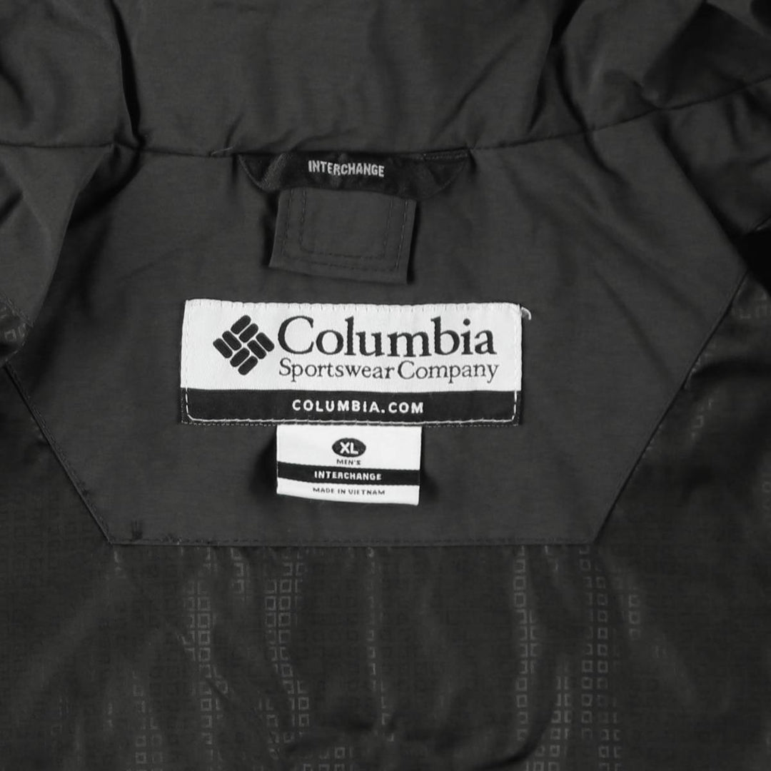 2000'S Columbia INTERCHANGE Mountain Jacket Shell Jacket Men's XL equivalent Nylon Charcoal Vintage Second Hand