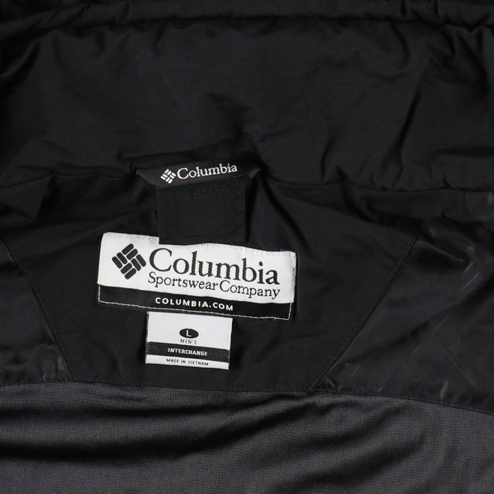 2000'S Columbia OMNI-TECH Mountain Parka Shell Jacket, Men's Size L (approx.) Nylon black type Vintage Second Hand