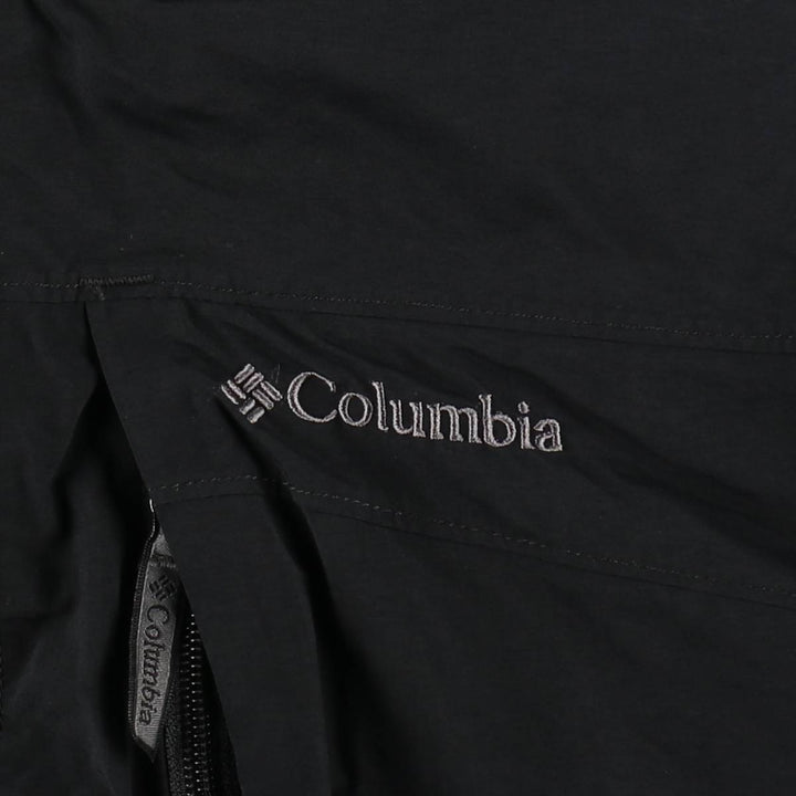 2000'S Columbia OMNI-TECH Mountain Parka Shell Jacket, Men's Size L (approx.) Nylon black type Vintage Second Hand