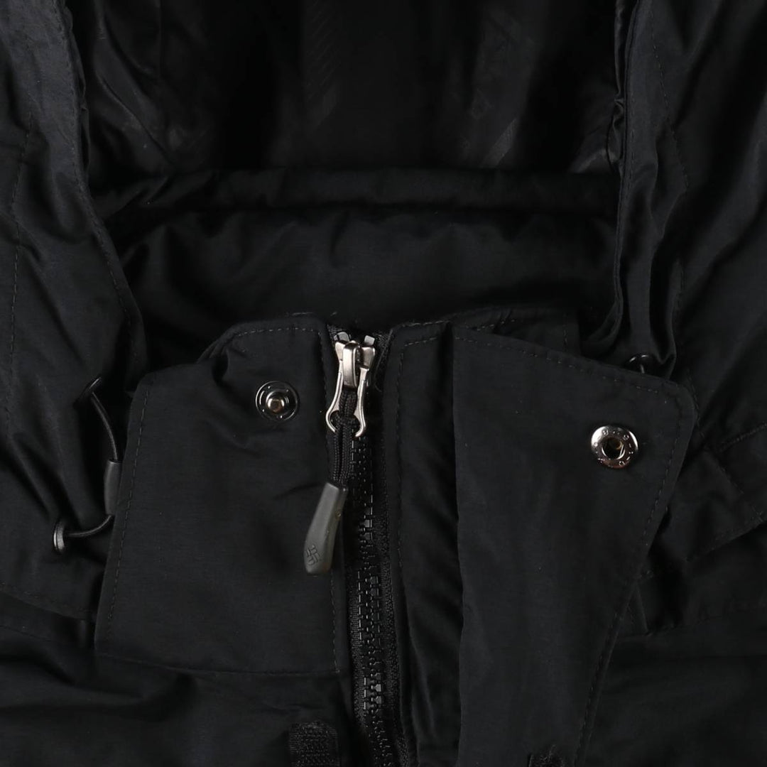 2000'S Columbia OMNI-TECH Mountain Parka Shell Jacket, Men's Size L (approx.) Nylon black type Vintage Second Hand