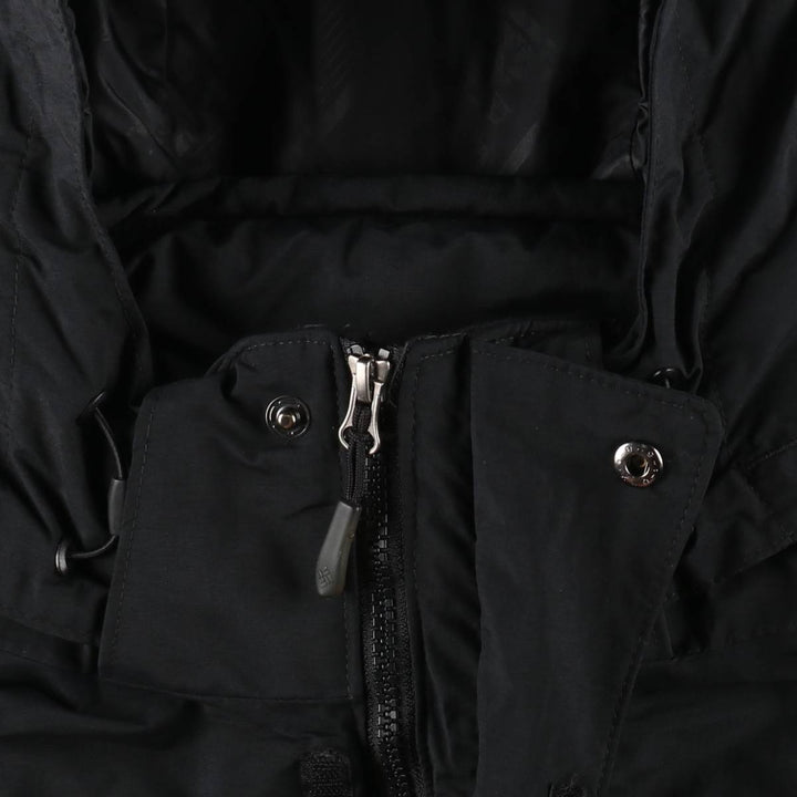 2000'S Columbia OMNI-TECH Mountain Parka Shell Jacket, Men's Size L (approx.) Nylon black type Vintage Second Hand