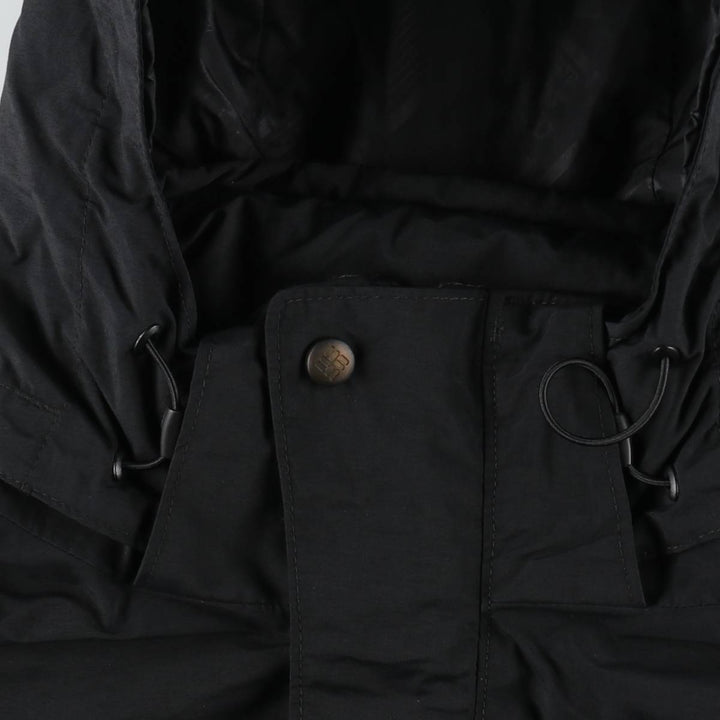 2000'S Columbia OMNI-TECH Mountain Parka Shell Jacket, Men's Size L (approx.) Nylon black type Vintage Second Hand