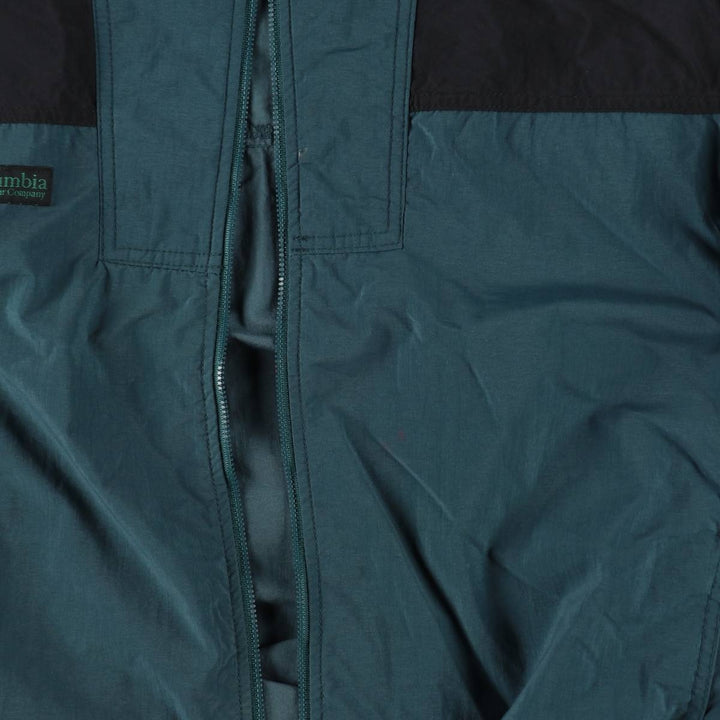 90'S Columbia Mountain Jacket, Shell Jacket, Men's Medium, Vintage, White Tag Nylon dark green Vintage Second Hand