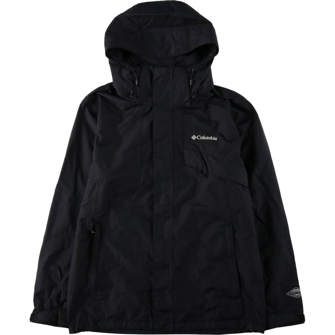 Columbia OMNI-HEAT Mountain Parka Shell Jacket, Men's Size M (approx.) Nylon black type Vintage Second Hand