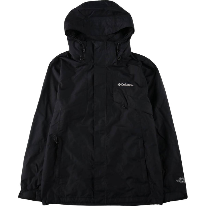 Columbia OMNI-HEAT Mountain Parka Shell Jacket, Men's Size M (approx.) Nylon black type Vintage Second Hand