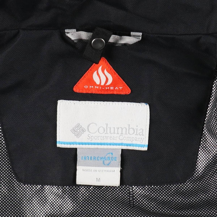 Columbia OMNI-HEAT Mountain Parka Shell Jacket, Men's Size M (approx.) Nylon black type Vintage Second Hand