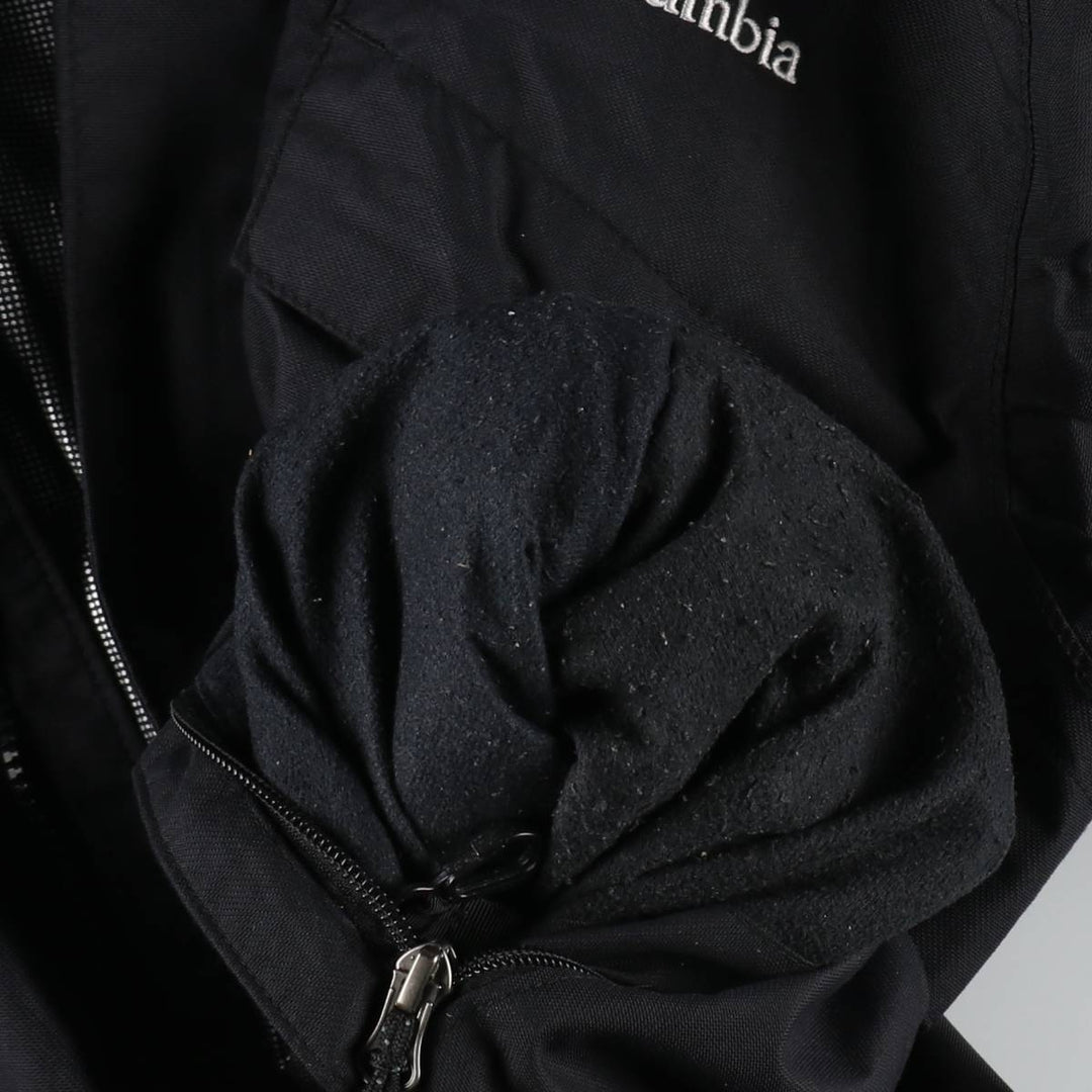 Columbia OMNI-HEAT Mountain Parka Shell Jacket, Men's Size M (approx.) Nylon black type Vintage Second Hand