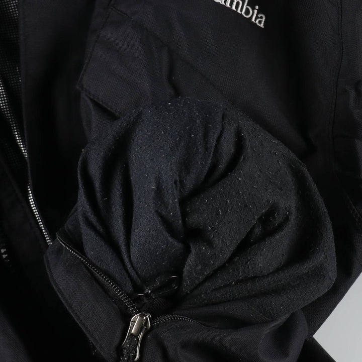 Columbia OMNI-HEAT Mountain Parka Shell Jacket, Men's Size M (approx.) Nylon black type Vintage Second Hand
