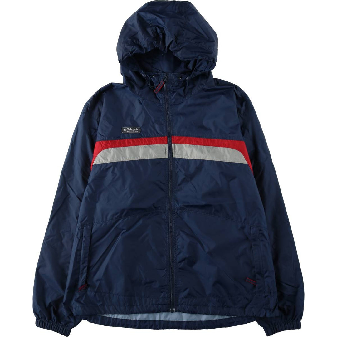 2000'S Columbia Mountain Parka Shell Jacket, Men's XL Nylon navy blue type Vintage Second Hand