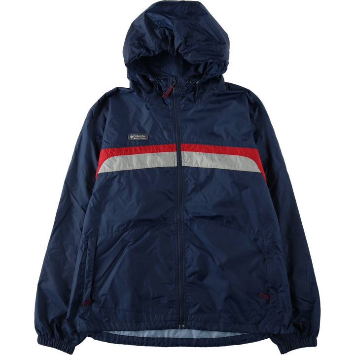 2000'S Columbia Mountain Parka Shell Jacket, Men's XL Nylon navy blue type Vintage Second Hand