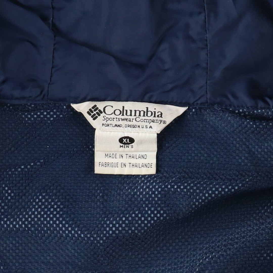 2000'S Columbia Mountain Parka Shell Jacket, Men's XL Nylon navy blue type Vintage Second Hand