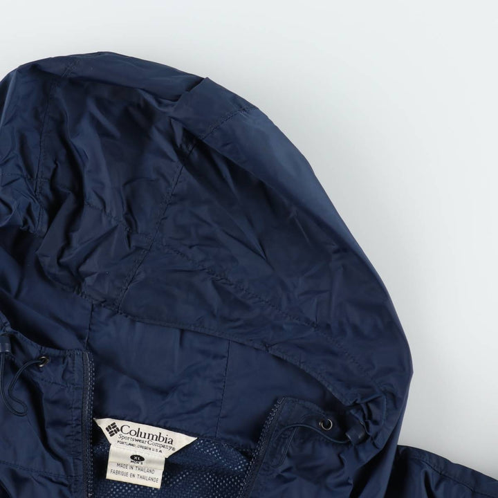2000'S Columbia Mountain Parka Shell Jacket, Men's XL Nylon navy blue type Vintage Second Hand