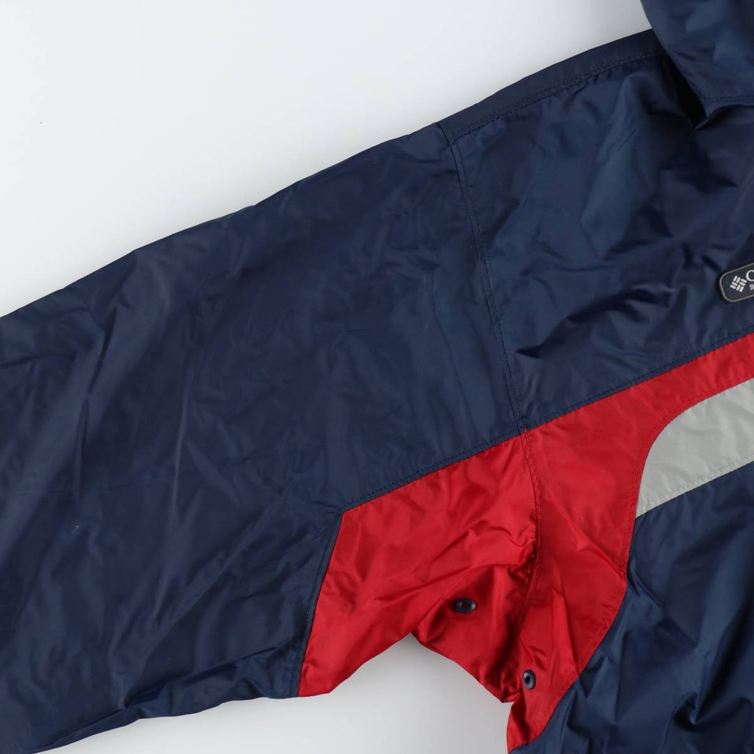 2000'S Columbia Mountain Parka Shell Jacket, Men's XL Nylon navy blue type Vintage Second Hand