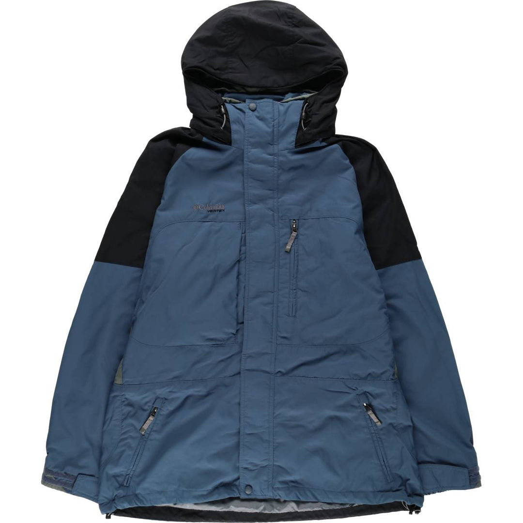 2000'S Columbia VERTEX Mountain Parka Shell Jacket, Men's Size XL (approx.) Nylon navy blue type Vintage Second Hand