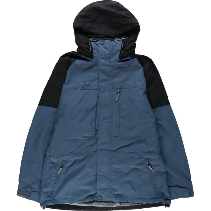 2000'S Columbia VERTEX Mountain Parka Shell Jacket, Men's Size XL (approx.) Nylon navy blue type Vintage Second Hand