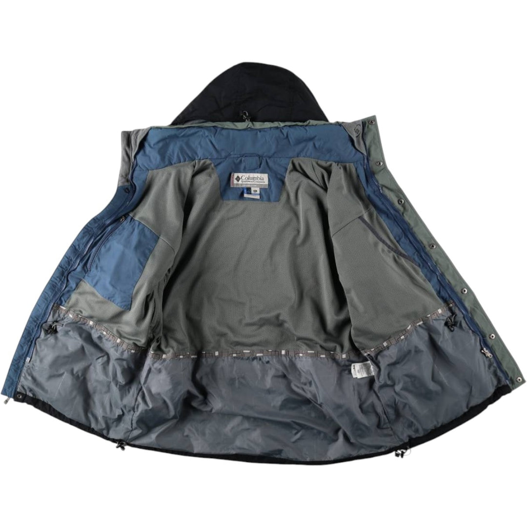2000'S Columbia VERTEX Mountain Parka Shell Jacket, Men's Size XL (approx.) Nylon navy blue type Vintage Second Hand