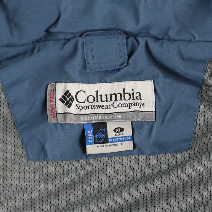 2000'S Columbia VERTEX Mountain Parka Shell Jacket, Men's Size XL (approx.) Nylon navy blue type Vintage Second Hand