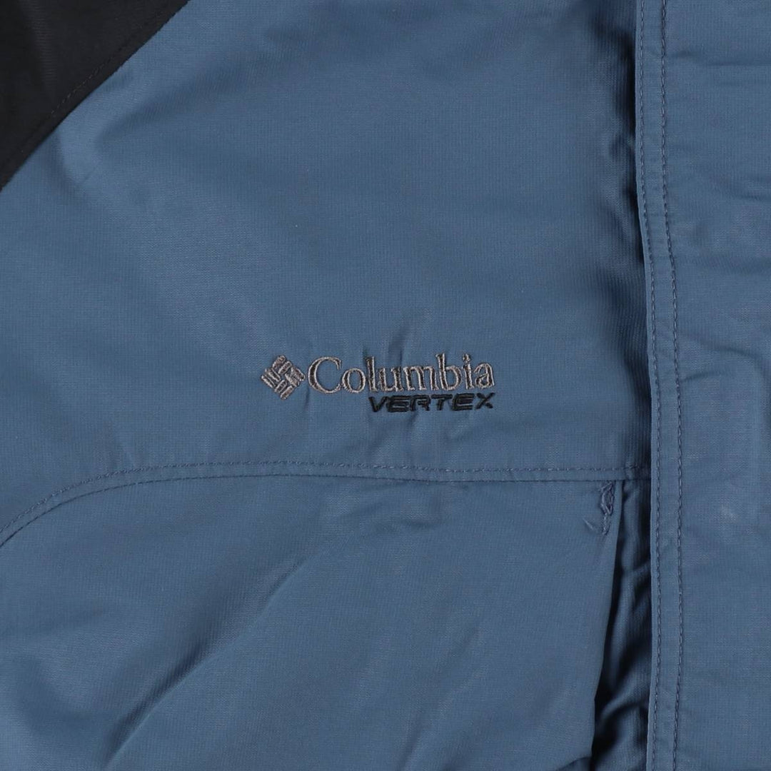 2000'S Columbia VERTEX Mountain Parka Shell Jacket, Men's Size XL (approx.) Nylon navy blue type Vintage Second Hand